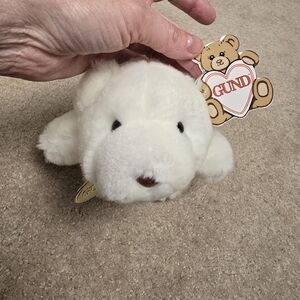 NWT Gund Snuff #2151 White Polar Bear Teddy Bear With Tags 1980